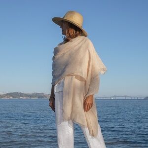 Rough Linen Mirage Linen Scarf